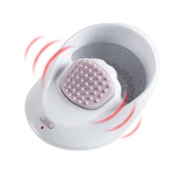 

Electric Massage Nail Soaking Bowl, Vibration Spa Massage Soak Soothing Relaxing Manicure Machine Soften Cuticles, US Plug
