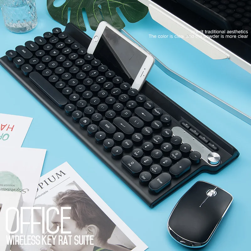 

Rechargeable Wireless Keyboard Mouse Combo with Receiver for Office Home Gaming xk88