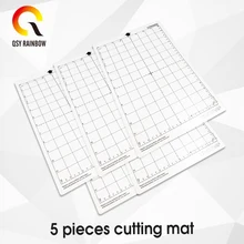 Tapis adhésif de remplacement avec grille de mesure 8 par 12 pouces, 5 pièces, tapis de coupe pour la Silhouette de Cameo Cricut, Machine à tracer Explore
