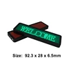 Free Shipping Red Blue Green White Rechargeable Led Name Badge 44x11 Dots Single Color Scrolling Message Tag ► Photo 3/6