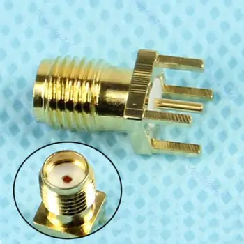 

PCB Mount SMA Female Plug Straight Receptacle Solder Adapter Connector