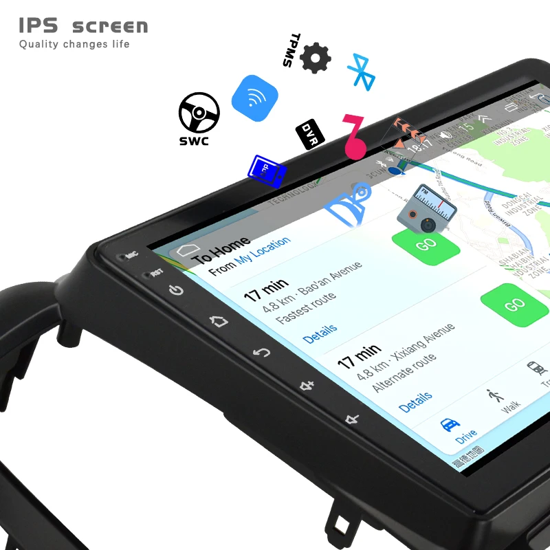 EKIY " ips 2.5D экран автомобиля радио мультимедиа 2 din для hyundai SANTA FE 2005-2012 Android 4G Navi навигация gps видео плеер