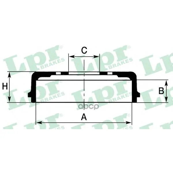 Барабан Тормозной Hyundai Accent 94-00/Atos 98- Lpr 7d0463 Lpr арт. 7D0463