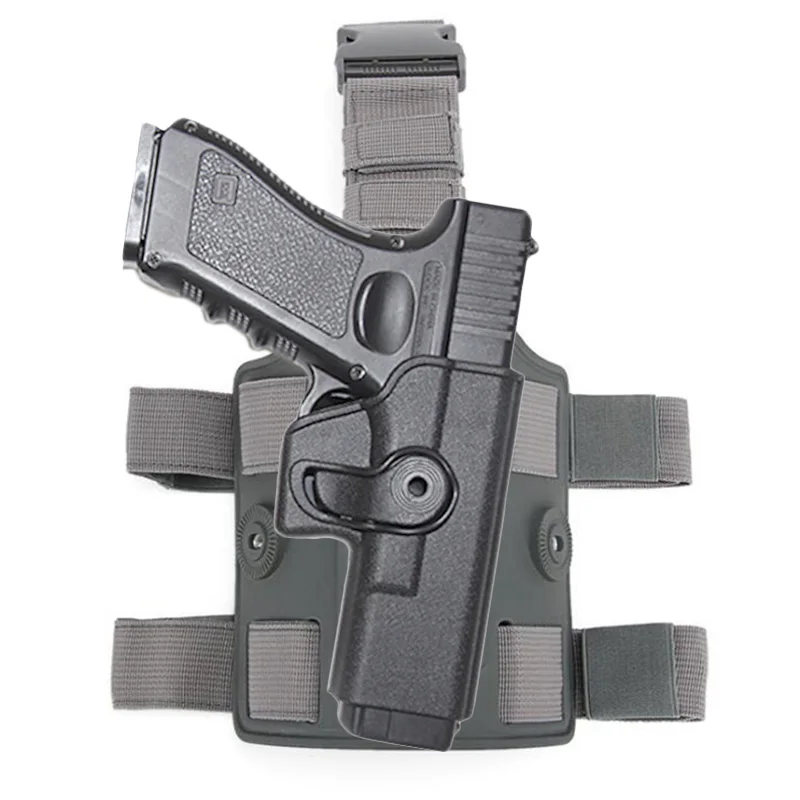 

Tactical Drop Leg Thigh Gun Holster For IMI Glock 17 18 19 22 26 43 Airsoft Pistol Shooting Holster Platform Hunting Accessories