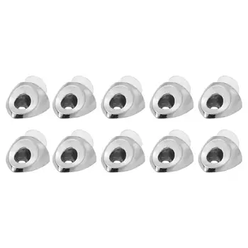 

10pcs Glass Shelf Holder Glass Clamps Shelf Suppor 25*23*10mm Zinc Alloy Plastics Glass Wood Bracket Glass Shelves