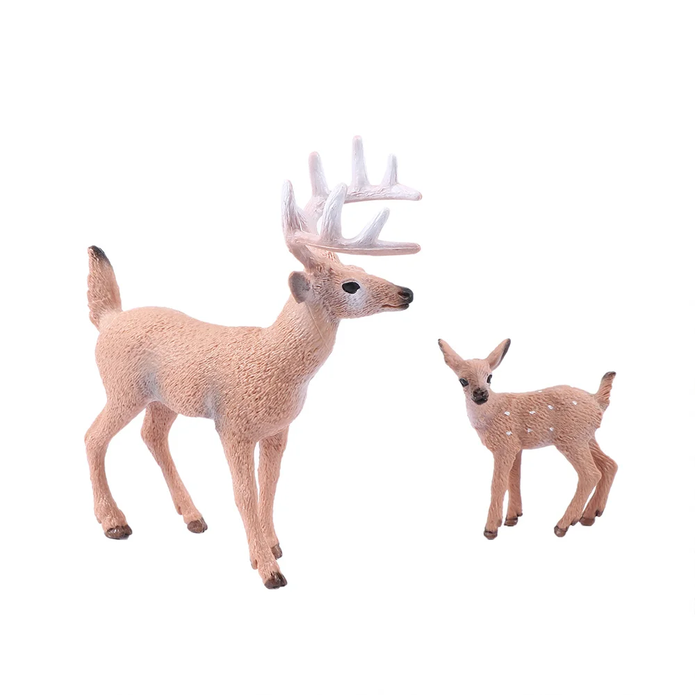 1 шт. мини Рождественский олень миниатюрные Фигурки игрушки имитация животного модель Сказочный Сад украшение дома кукла