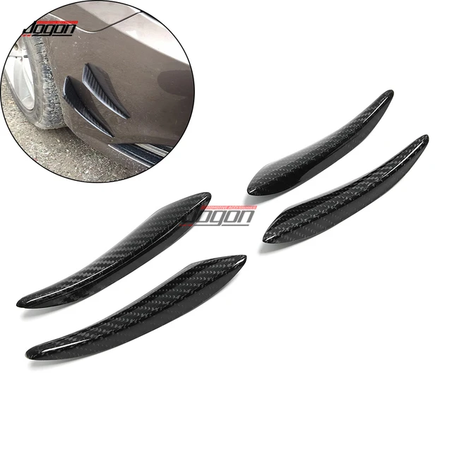 Kit Paraurti In Fibra Di Carbonio Look Per Auto - Splitter, Canard, Diffusore E Spoiler Universali - Foto 6