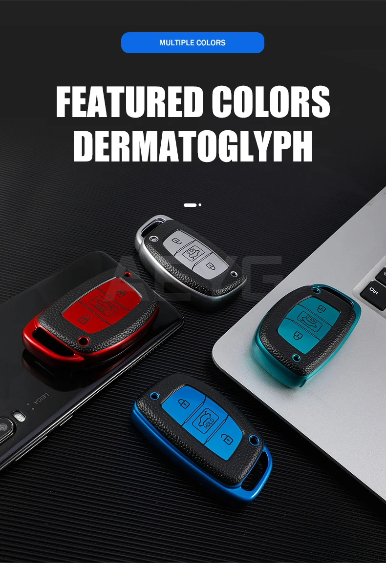 Cover Chiave/telecomando per Hyundai Ix20 i20 i30 ix35 Tucson ix25 i40 - H7f4039f5b46143cd8b202aa572bc4213l