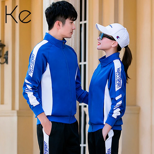 KE-conjunto deportivo de fibra de poliéster para hombre y mujer, chándal de  manga larga, color azul, rojo y negro, 5XL, otoño - AliExpress