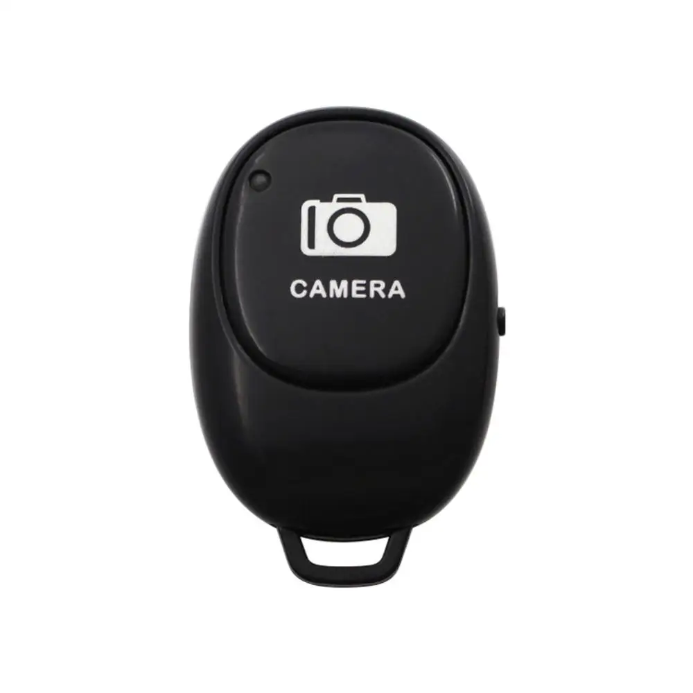 Bluetooth пульт дистанционного спуска затвора Кнопка для селфи камеры телефон управление Лер адаптер селфи палка фотопереключатель Bluetooth кнопка - Цвет: Черный