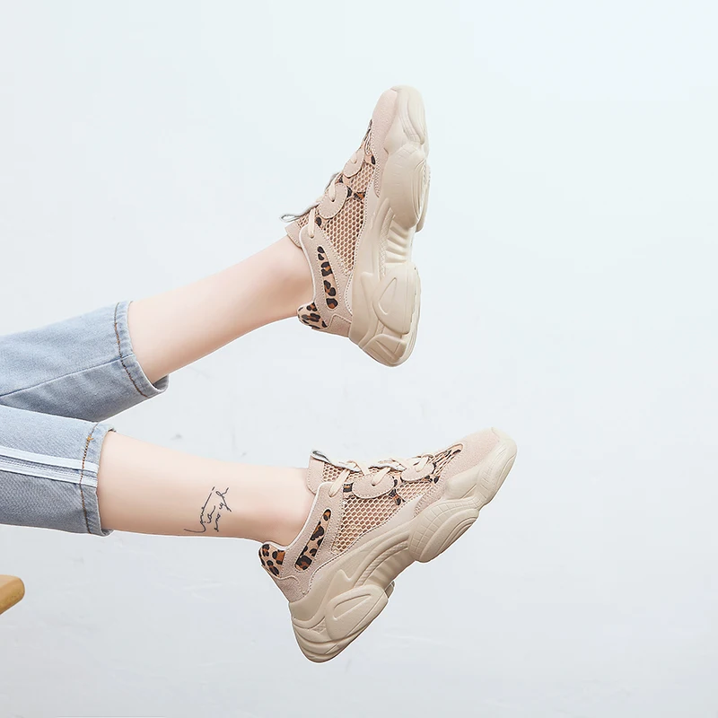 

Women Sneakers HOT New Fashion Wild Designer Casual Shoes Women Comfort Lightweight High Quality Platform Mesh Student Shoes