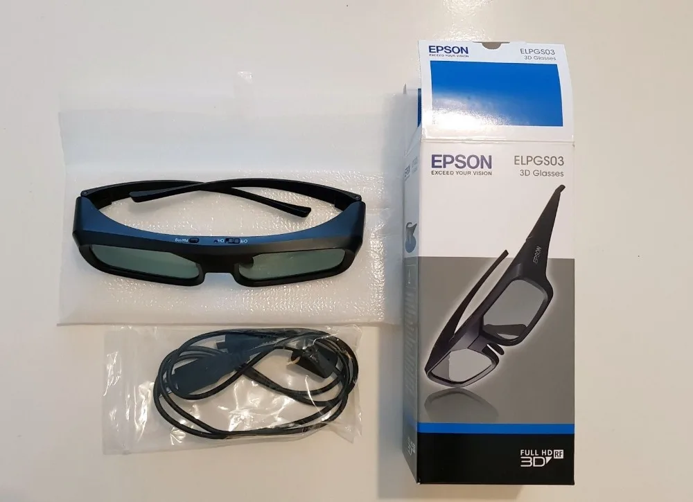 2pis Активные 3D bluetooth RF очки для Epson lcd 3D Проекторы tw5200/tw8515/tw6510/tw3020/tw550/tw5300/TW5020UB