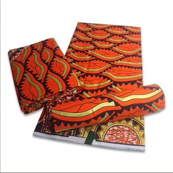 

100%Cotton African Golden Wax Powder Print Real Wax African Fabric Nigerian Latest Designer Sewing Tissue Making Craft Loincloth