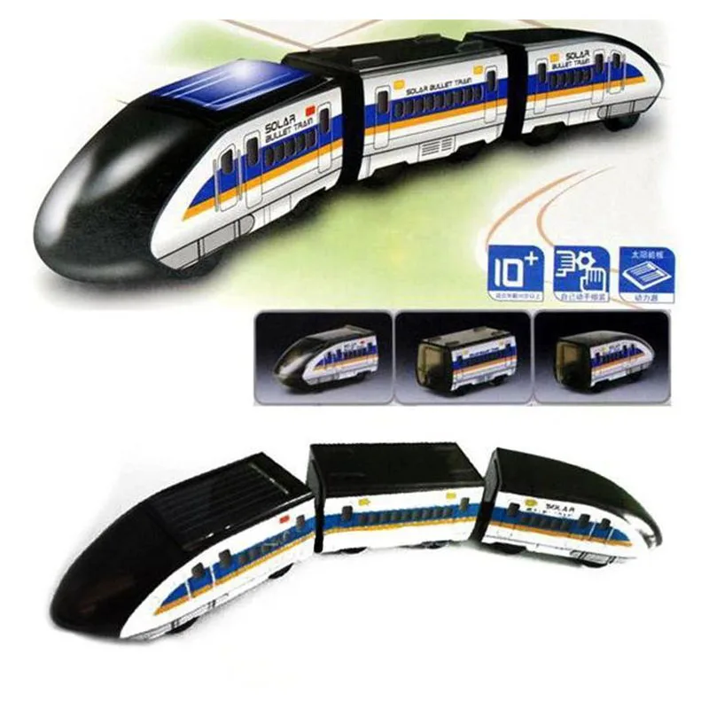 Creative Solar Toy Energy High Speed Train Model DIY Educational Science Students Experimental Toys for Gift | Игрушки и хобби