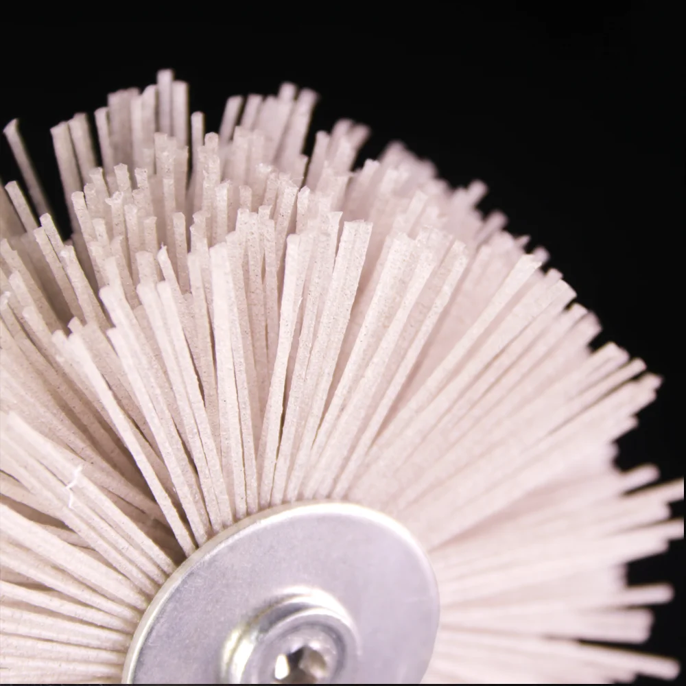 80#-600# Grinding Nylon Wheel Brush Abrasive Tool Woodwork Furniture Polishing Brush 6mm Shank 80MM Diameter Head Grinder