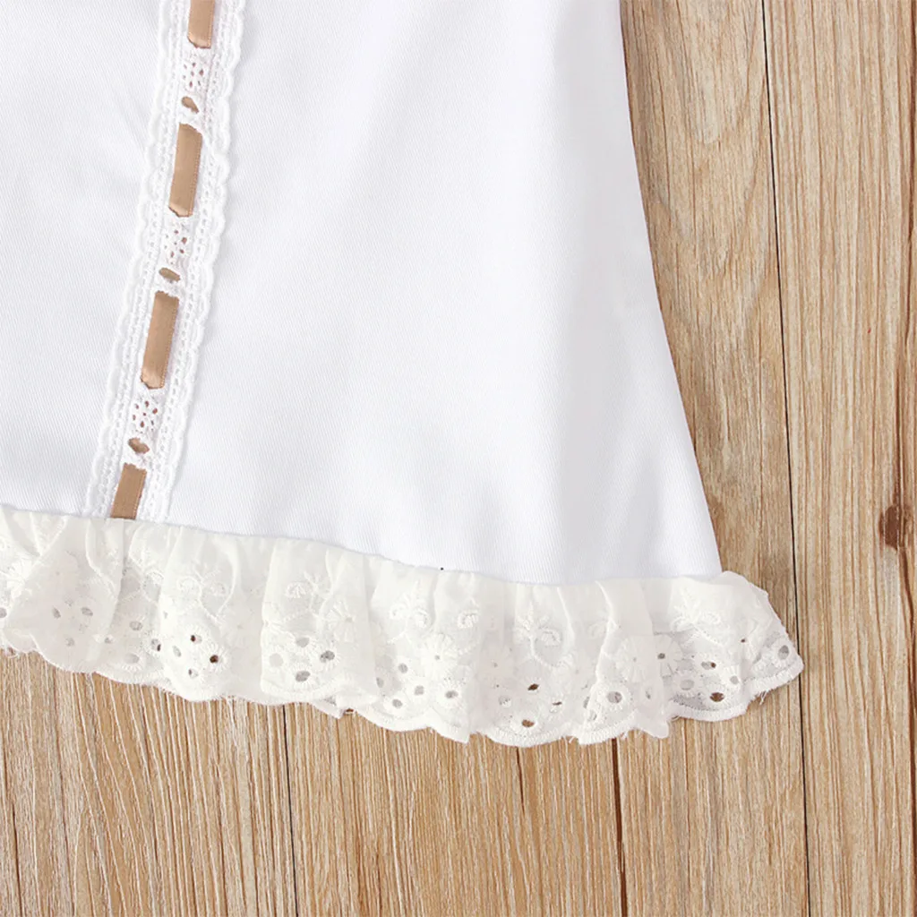 Bow Infant Baby Girls Flower Dresses Christening Gowns Newborn Babies Baptism Clothes Princess Birthday White Baby Girls Dress