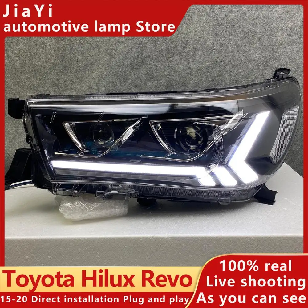 Автомобильные светодиодные фары передние подходят для hilux revo rocco 2015-2020 пикап