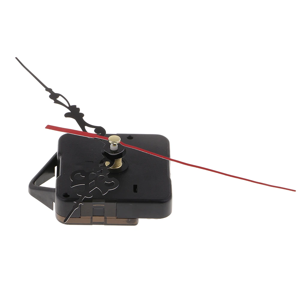 Hot Black Quartz Wall Clock Movement Mechanism Hands DIY Repair Tool Parts Kit (Black and Green Pointer)