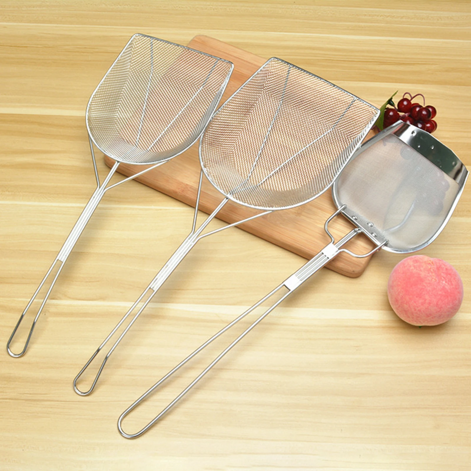 Multifunctional Stainless Steel Mesh Strainer Skimmer Ladle Colander
