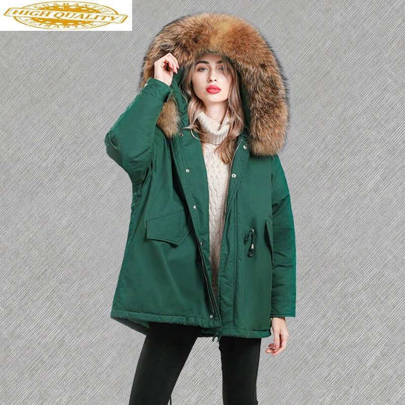 ^*Best Offers Новинка 2019, зимний женский пуховик, корейское пальто, женский пуховик с капюшоном и мехом енота, свободная парка, Chaquetas Mujer KJ718 ^*Best Offers Новинка 2019, зимний женский пуховик, корейское пальто, женский пуховик с капюшоном и мехом енота, свободная парка, Chaquetas Mujer KJ718