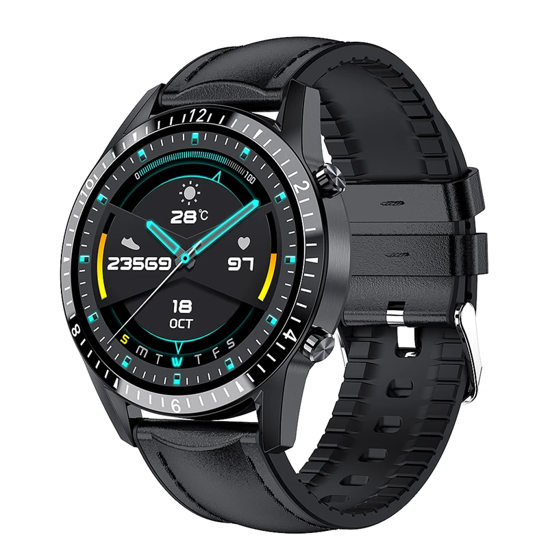 i9 smart bluetooth watch called phone play complete round screen music track sports for huawei android ios watch phone pk gt2