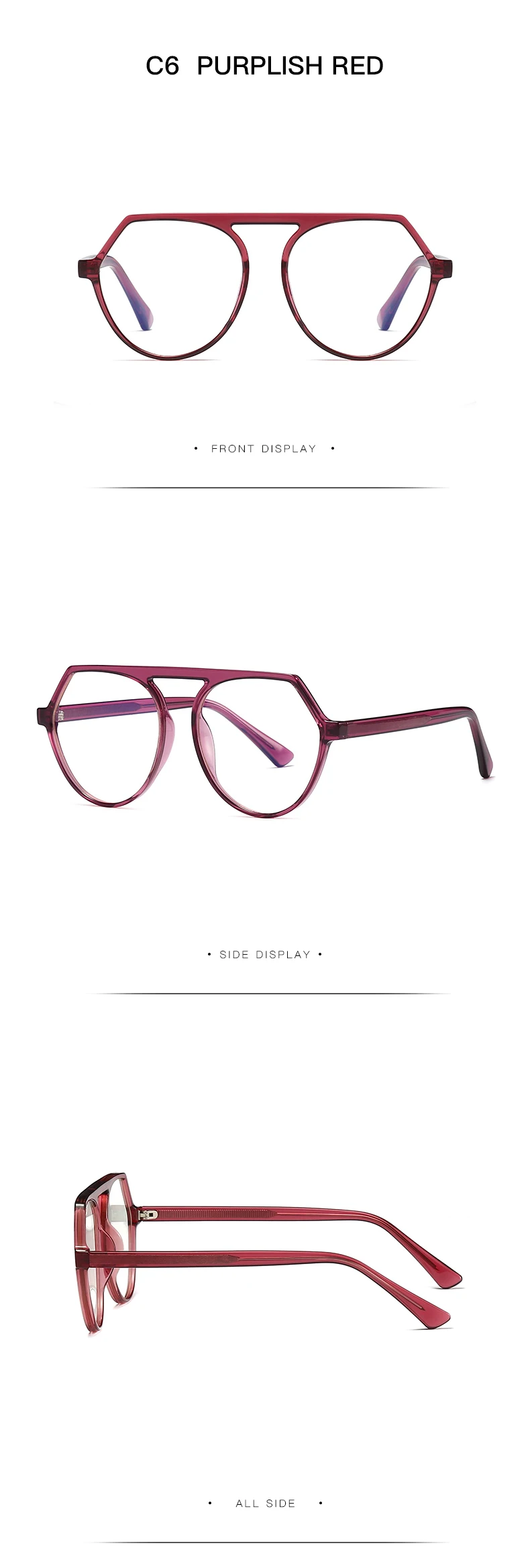 Unisex Eyeglasses Acrylic Tr90 Cp Frame 2033