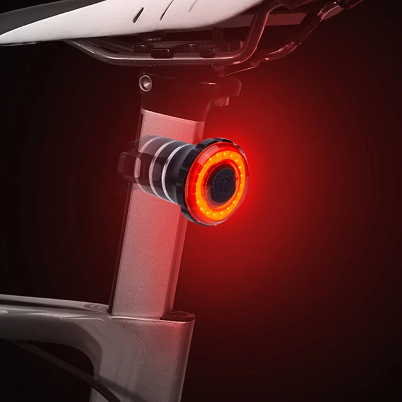 1 комплект Водонепроницаемый MTB велосипед Smart Сенсор стоп-сигнал светодиодный задний светильник зарядка через usb быстрая установка