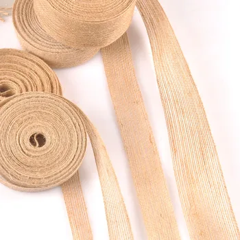 

10M Packging Gift Jute Burlap Ribbons For DIY Wedding Party Decor Linen Ribbon Handmade Flower Bottle Belt Craft Supplies c2411