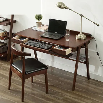 

Nordic solid wood desk home simple student desktop computer desk study desk desk