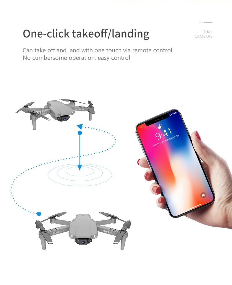 rc airplane camera wireless E99Pro RC Drone  Precision Fixed Point 4K HD Camera Professional Aerial Photography Helicopter Foldable Quadcopter phantom 6 ch remote control quadcopter