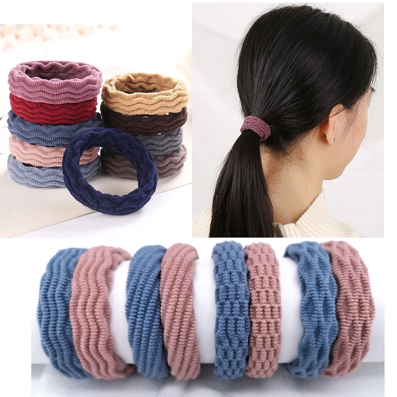 

10/20 PCS/Lot High Elastic Basic Rubber Bands Simple Hairband Girls Headwear Solid Color Headband Fashion Women Hair Accessories