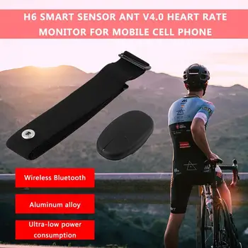

Black H6 Smart Sensor Chest Strap ANT V4.0 Wireless Sport Heart Rate Monitor Fitness for Mobile Cell Phone