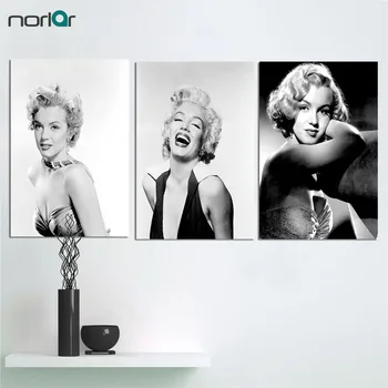 

Figure Canvas Painting Marilyn Monroe Portrait Canvas Art Home Decor Wall Art Wall Pictures American Actress Painting No Frame