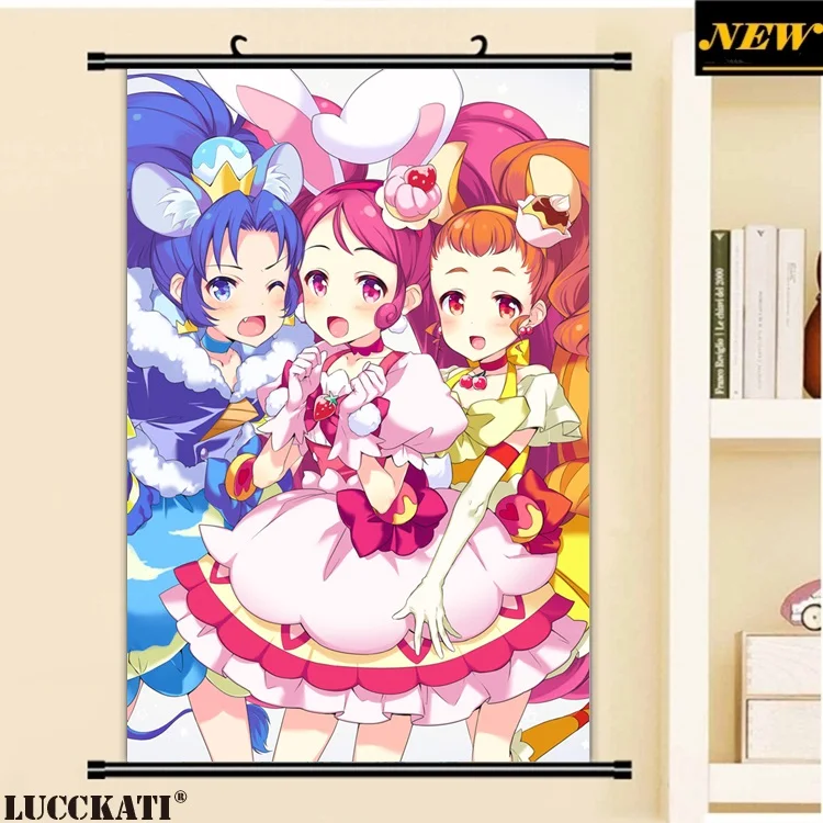 LUCCKATI Pretty Cure Kirakira Precure A La Mode loli lolita dress animal ears аниме мультяшный настенный постер