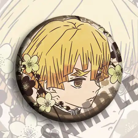 Demon Slayer Kimetsu No Yaiba Very Cute Tsuyuri Kanawo Agatsuma Zenitsu Bagdes Icons Brooch Brooches Aliexpress