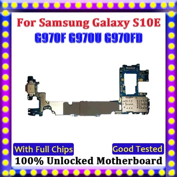 

Unlocked Full Work Mainboard Logic Board Motherboard 128GB For Samsung Galaxy S10E G970F G970U G970FD Board With Android System