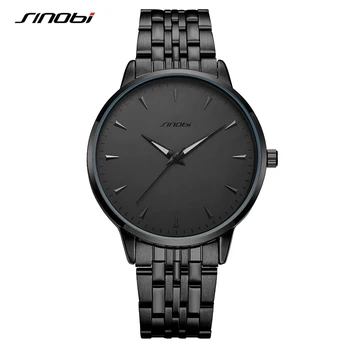 

SINOBI Men's Watches Relogio Masculino Simple Fashion Watch Men Stainless Steel Waterproof Men Watch Top Brand Luxury Male Clock