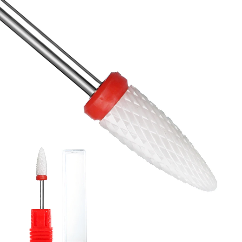 Ceramic Nail Drill Bit for Manicure and Pedicure - Cuticle Care and Polishing Tool