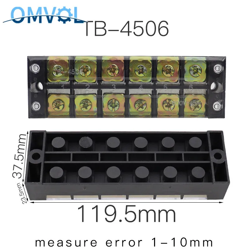 TB 4503/TB 4504/TB 4505/TB 4506/TB 4510/TB 4512/TB 600 фиксированная Клеммная колодка V 45A Винтовая