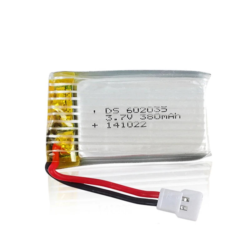 Аккумулятор lipo 3 7 в 380 мАч 602035 для Hubson X4 H107 MJXRC F47 DiFeida DFD F180 F48 запчасти