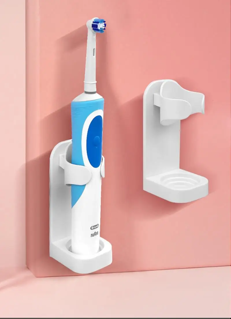 Uds eléctrico cepillo de dientes titular sin dejar huellas soporte para cepillo de diente Rack montado en la pared titular de cepillo de dientes de organizador de baño adaptarse 99%