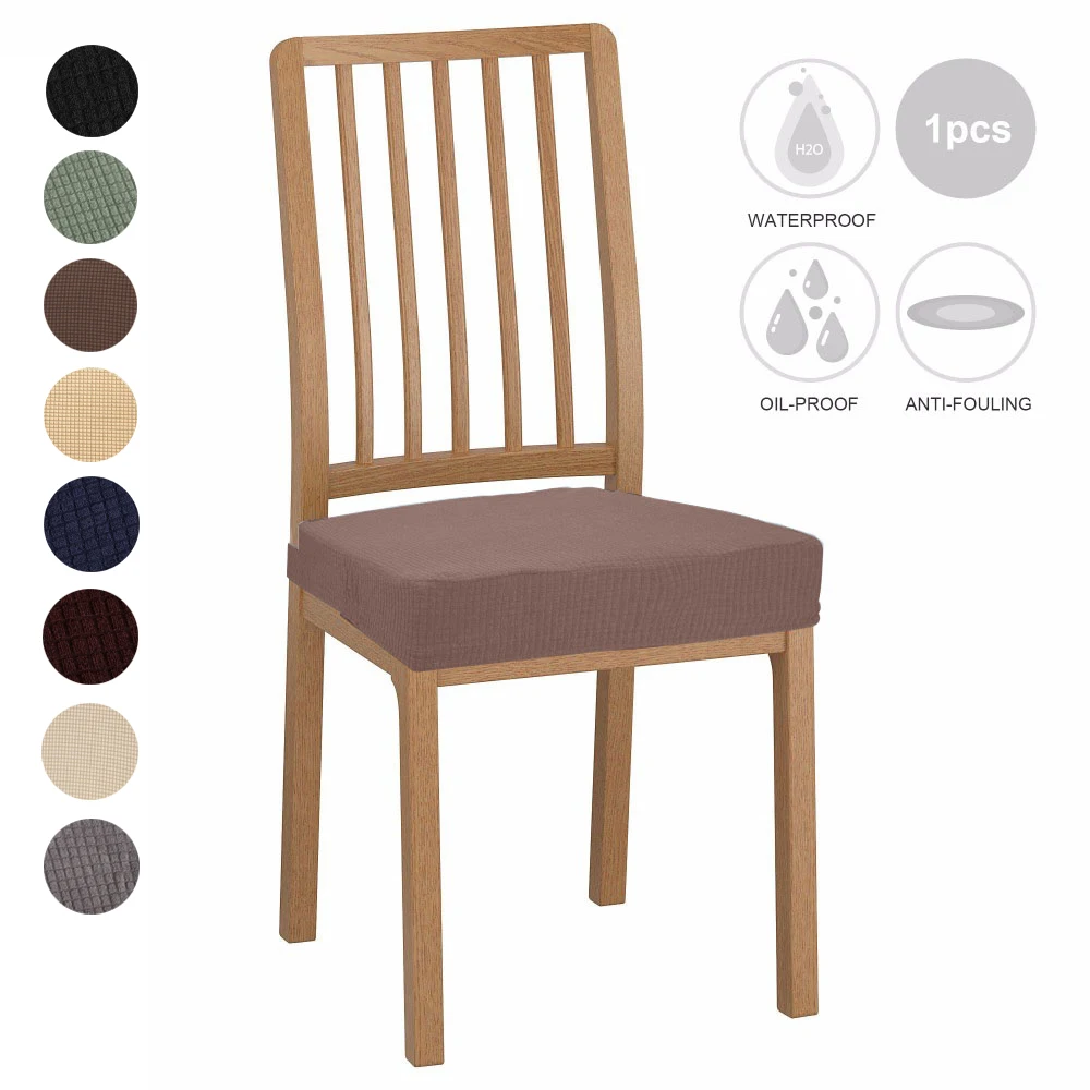 Waterproof Dining Chair Seat Covers Stretch Cover Protectors Replacement