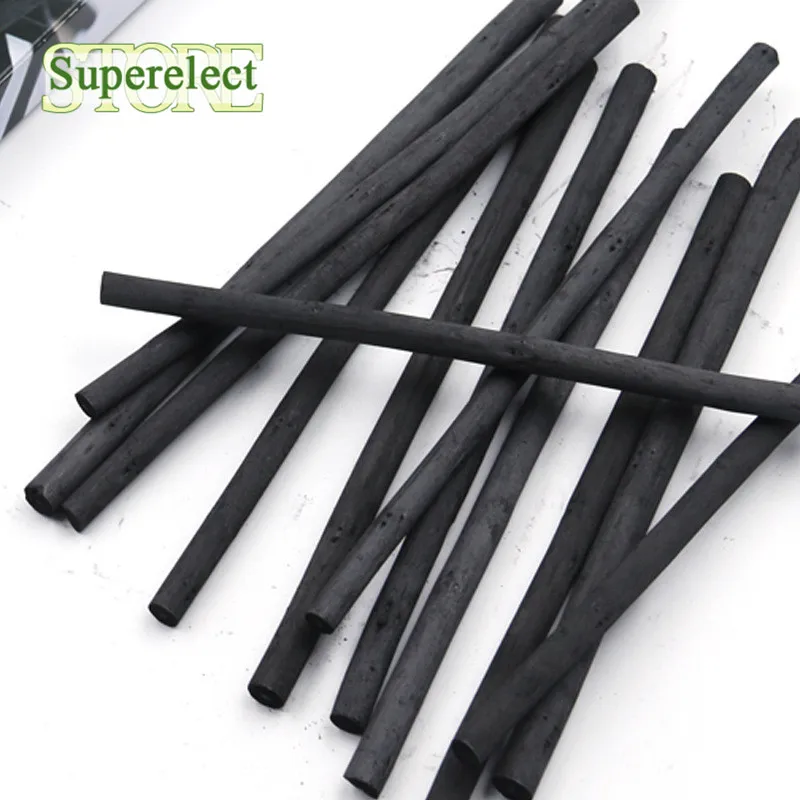 Charcoal Sticks Sketch Charcoal Bars Profession Artist Willow Charcoal for Student Oil Crayons Painting Drawing 3-8mm Sketch