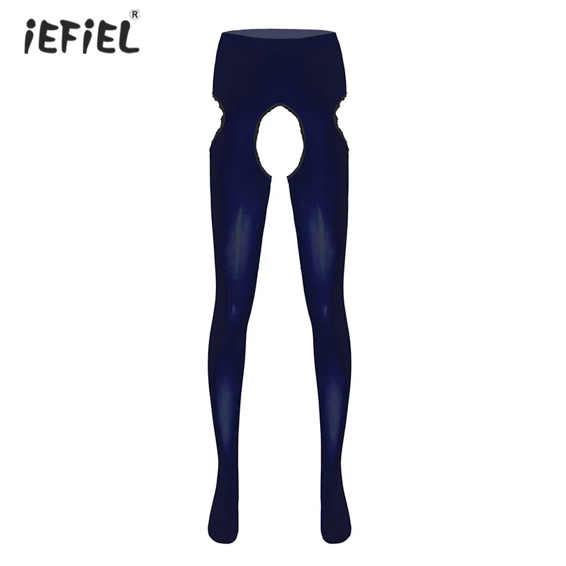 

Sexy Open Crotch Pantyhose Tights Stockings for Men Breathable Hollow Out Stretchy Nylon Seamless Crotchless Pantyhose Leggings