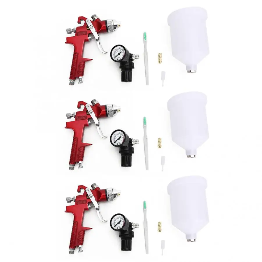 Краска пистолет 600 мл HVLP Воздушный Автомобильный Окрасочный пистолет грунтовка для автомобилей ремонт краски опрыскиватель с воздушный клапан давления Авто покрытие Ремонт