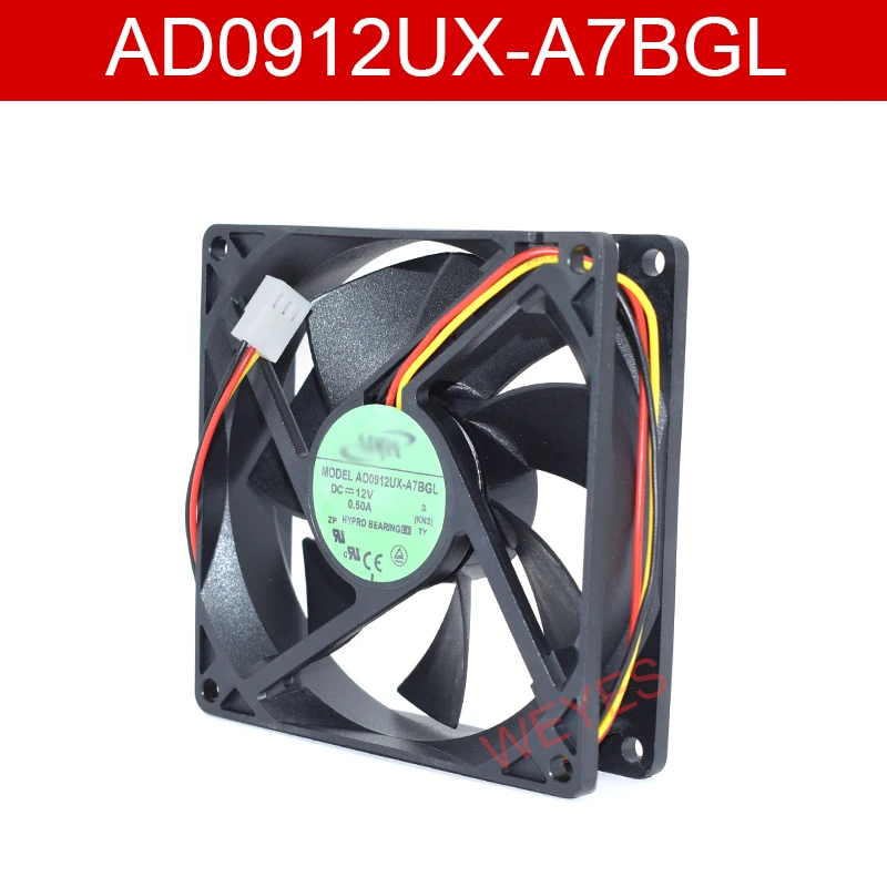 Подлинный для ADDA AD0912UX-A7BGL DC 12V 0.50A квадратный охлаждающий вентилятор | Компьютеры и