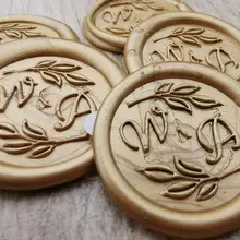 Лист границы инициалы индивидуальная восковая печать наклейки, самоклеющиеся конверты восковые уплотнения, пилинг и палочка восковые уплотнения