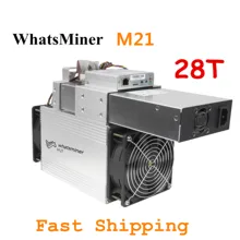 BTC BCH Miner WhatsMiner M21 28T Биткоин Майнер с БП лучше чем WhatsMiner M3 M3X M20S M21S Antminer S9 T9+ S17 T17 S17e