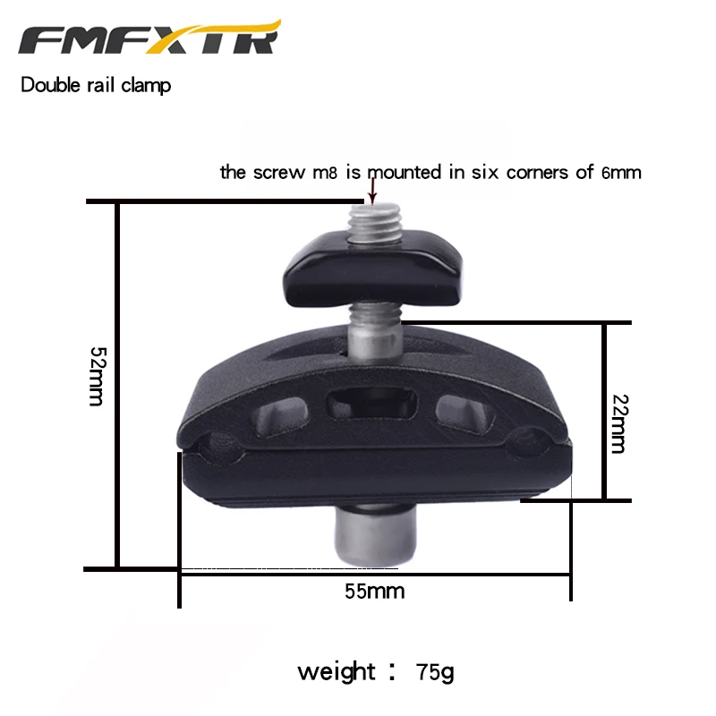 black Dual track FMFXTRBicycle сидячий полюс Горная дорога мертвая скорость Выдвижная подушка для сидения с фиксированным зажимом кодовое сиденье Удочка универсальное сиденье - Цвет: black Dual track
