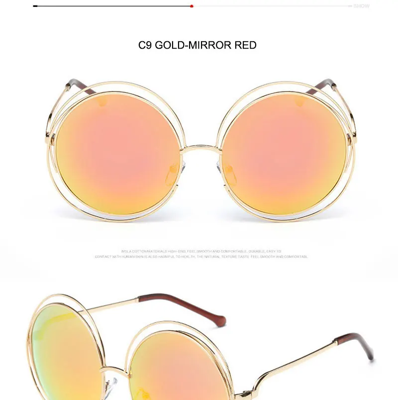SIMPRECT, негабаритные солнцезащитные очки для женщин,, круглые солнцезащитные очки, Ретро стиль, роскошные зеркальные солнцезащитные очки, оттенки для женщин, большие Zonnebril Dames